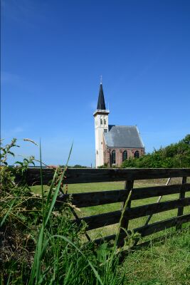 Het witte kerkje van Den Hoorn op Texel