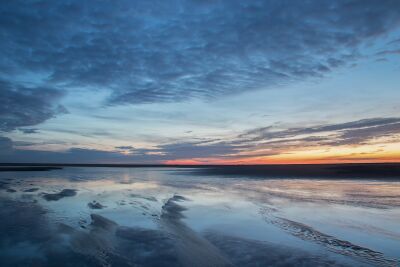 Zonsondergang aan de Maasvlakte