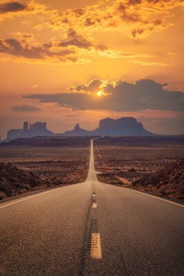 Verenigde Staten - Forrest Gump road - Monument Valley