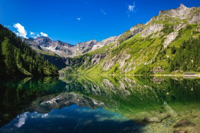 Mountain Lake In The Alps