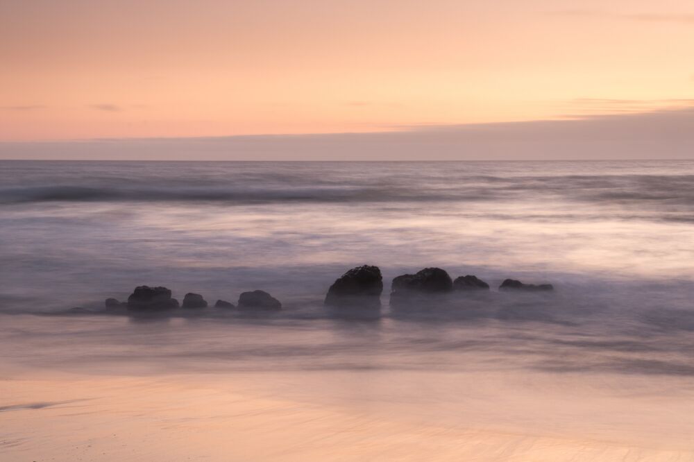 Zonsondergang aan de Portugese kust