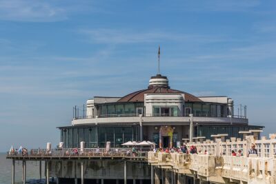 Terras op zee te Blankenberge