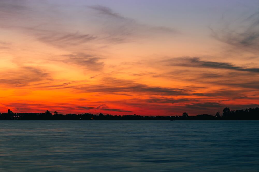 Oranje lucht