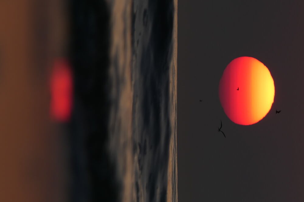 Zonsondergang bij Egmond aan Zee