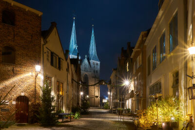 Historisch straatje in Dickens stijl Deventer