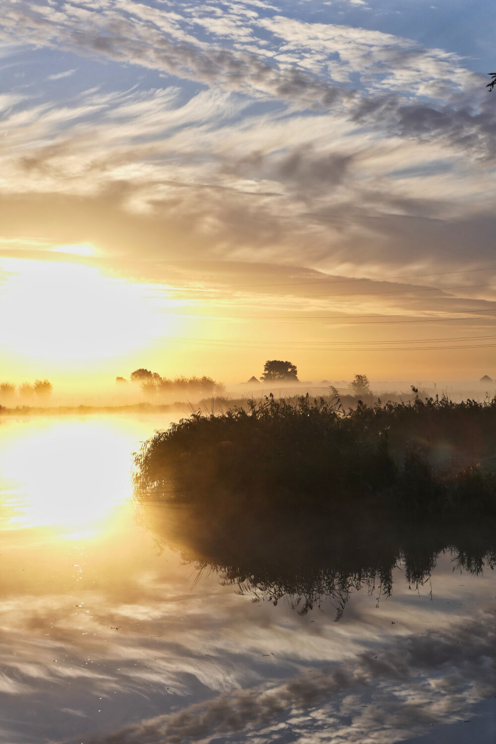 Zonsopkomst in de polder 2