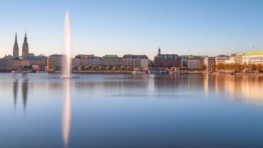 Stadsgezicht van Hamburg