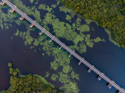 Moerputtenbrug vanuit de lucht