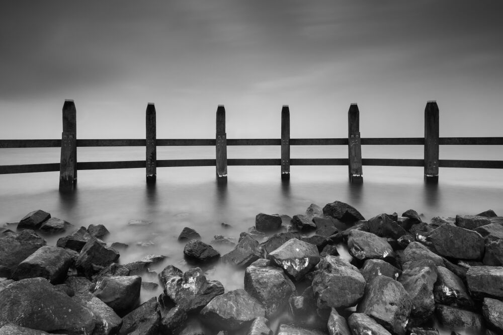 Palenrij in het IJsselmeer