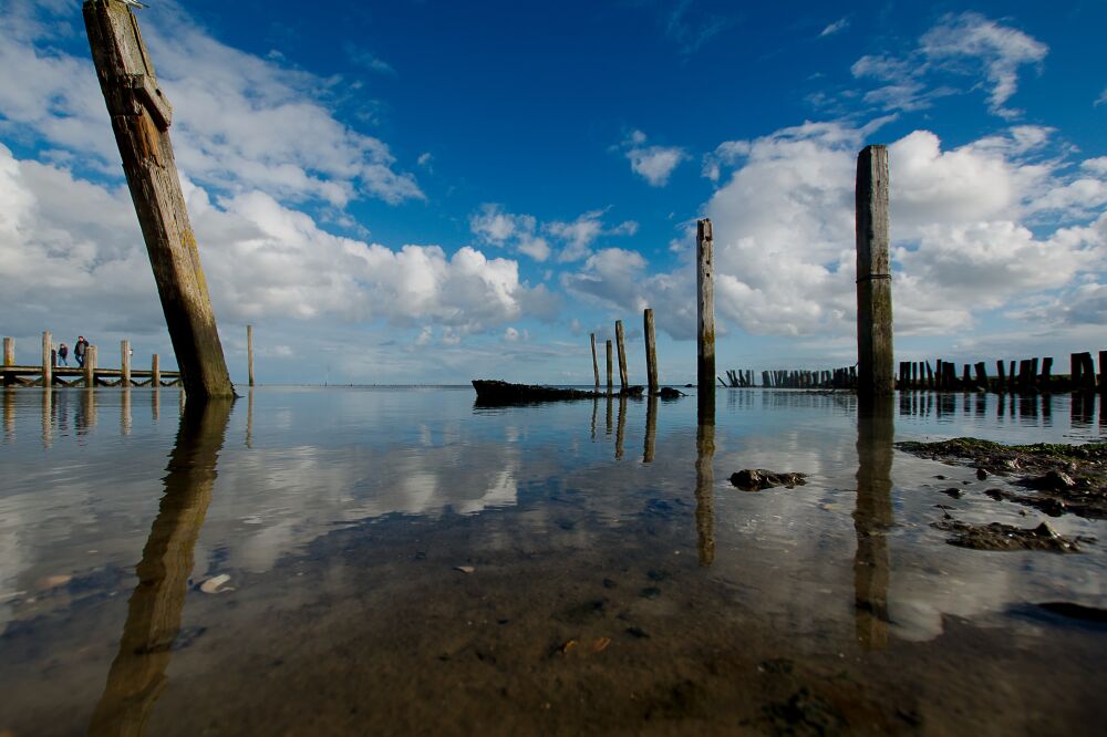 Het oude bootje in het haventje van Sil bij De Cocksdorp op Texel