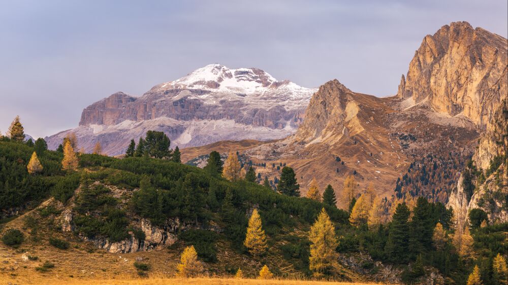 Herfst in de Dolomieten Italie