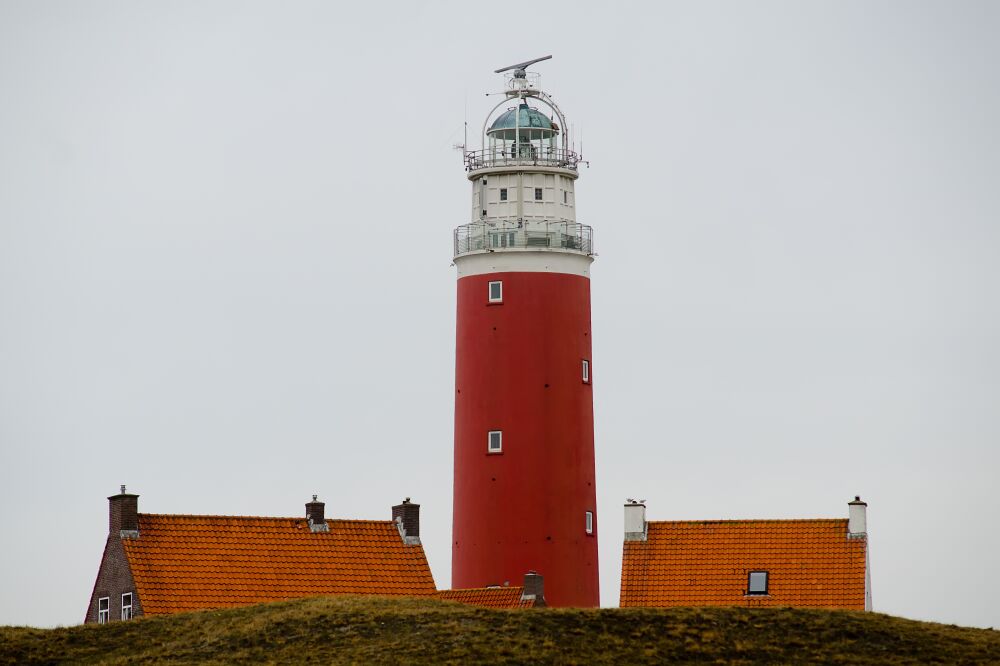 De vuurtoren van Texel en de woning van de vuurtorenwachter