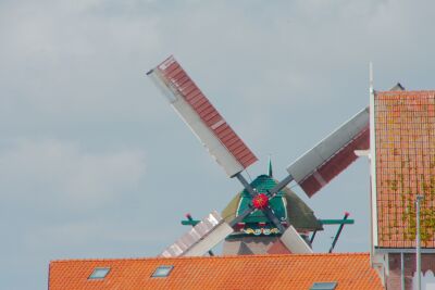 Molen de Traanroeier in Oudeschild op Texel