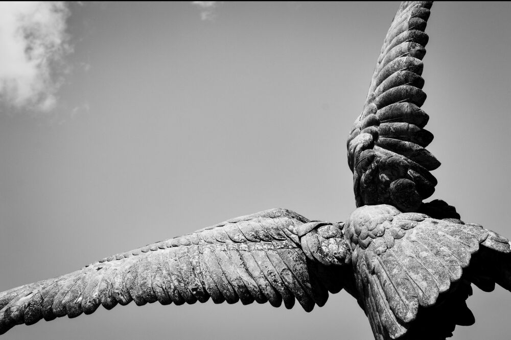 Monochrome Angel Sculpture