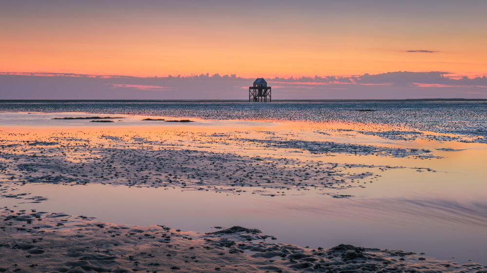 Een avond op de Engelsmanplaat bij ondergaande zon