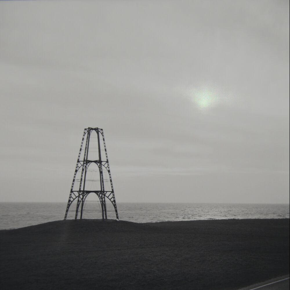 De ijzeren kaap op Texel gefotografeerd met een oude camera op film