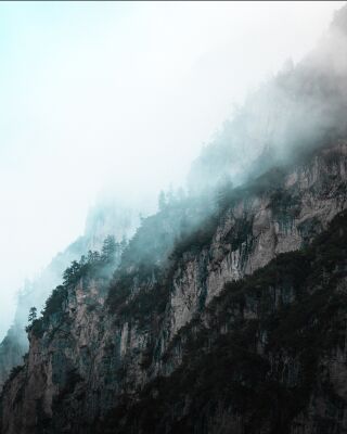 Cloudy Cliff Sunrise