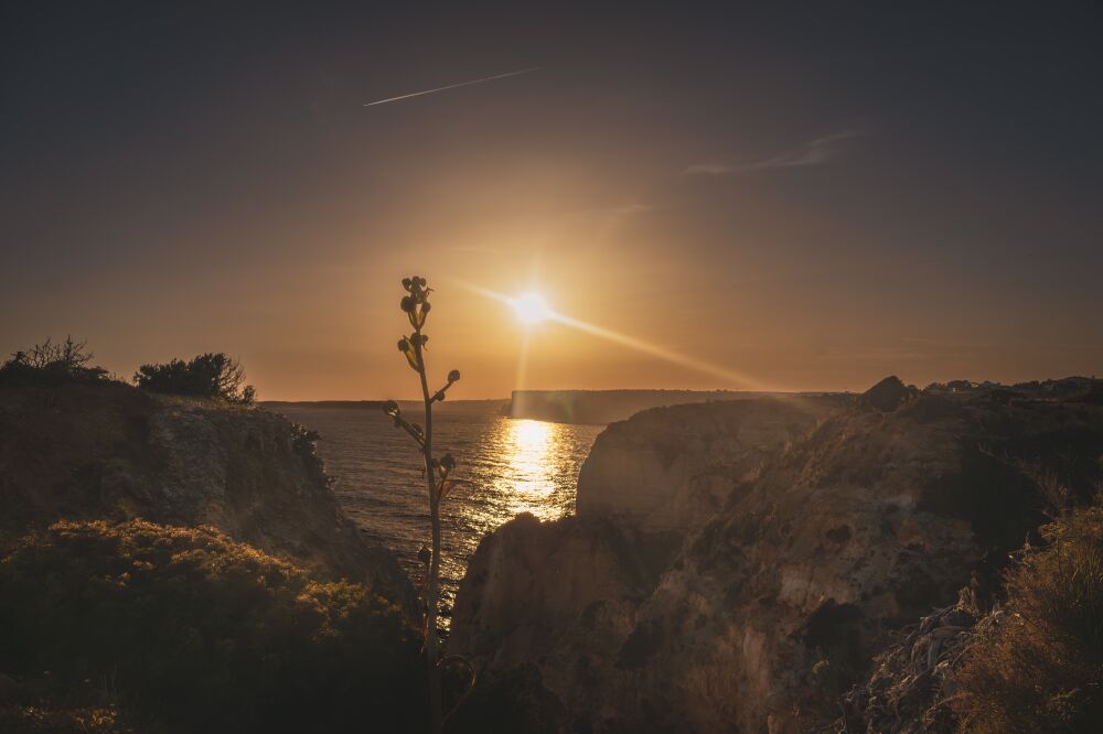 Lagos Algarve tijdens zonsondergang