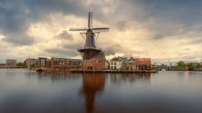 Molen De Adriaan in Haarlem Noord-Holland