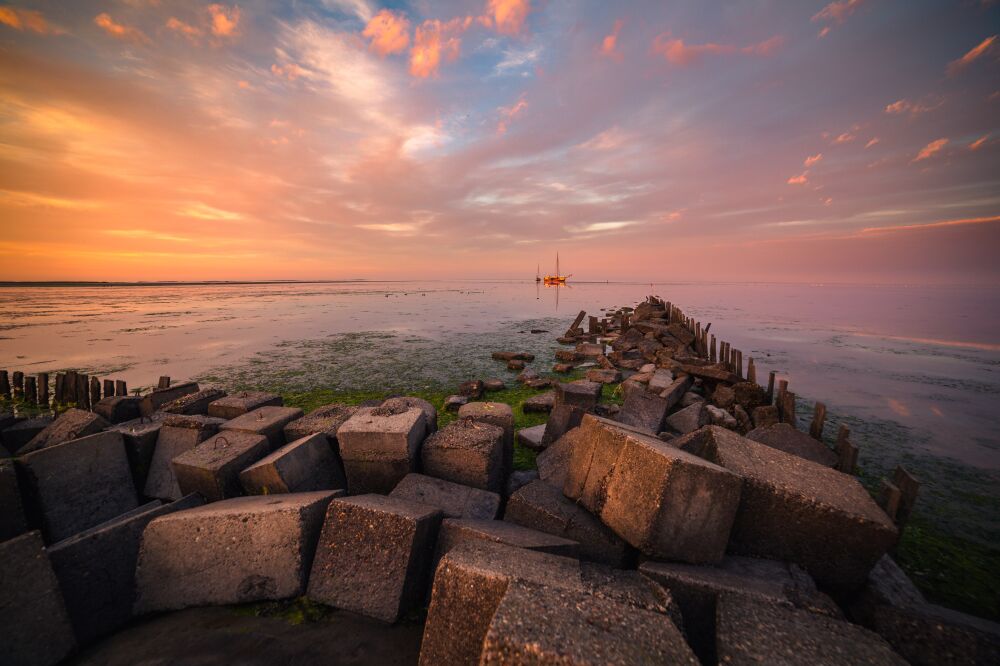 De oude haven in het noorden