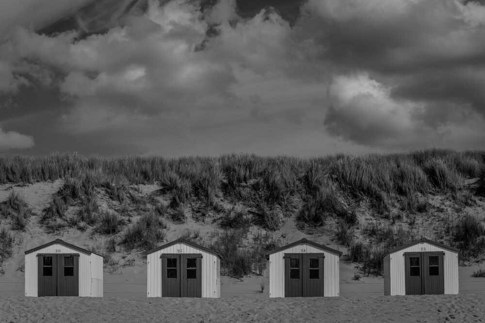 Strandhuisjes op Texel