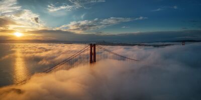 Verenigde Staten - San Francisco - Skyline bij zonsopkomst
