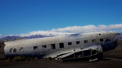 DC-3 vliegtuig IJsland