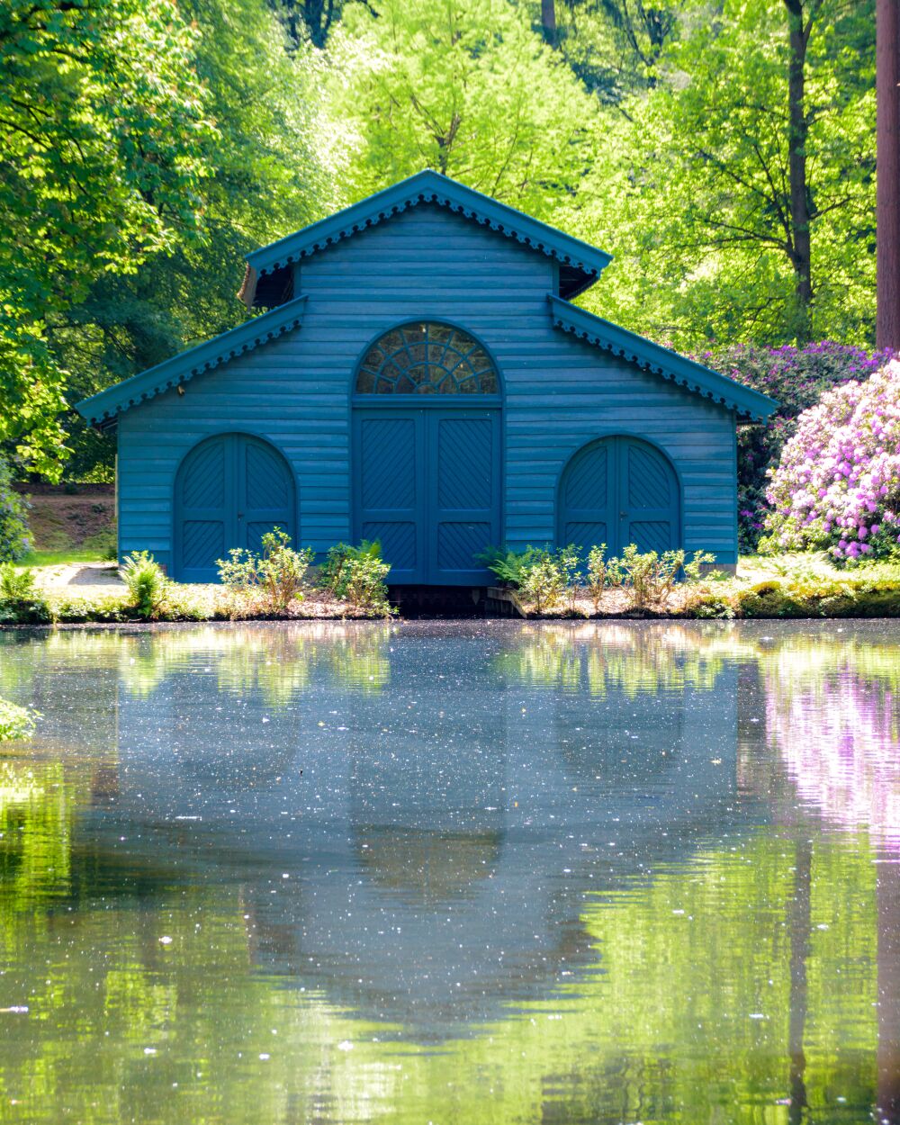 Het blauwe huisje bij paleis Het Loo