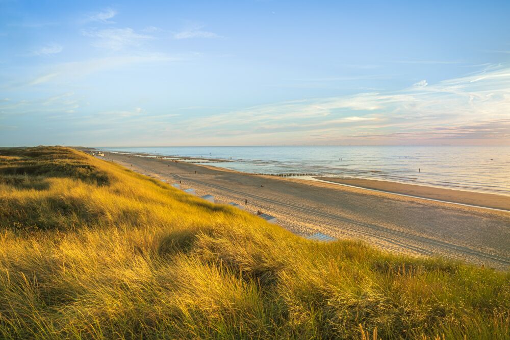 Gouden uur aan de Zeeuwse kust van Walcheren