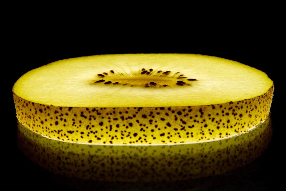 Macro Yellow kiwi