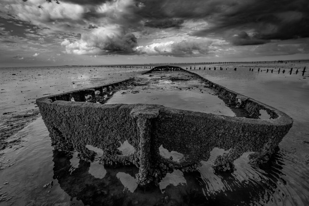 Gezonken in de Waddenzee