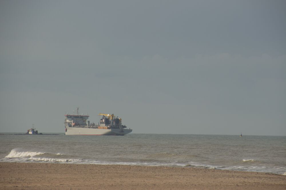 Zicht op zee te Oostende