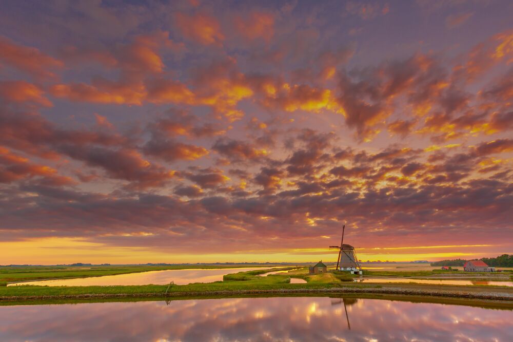 Mooie wolkenluchten op Texel