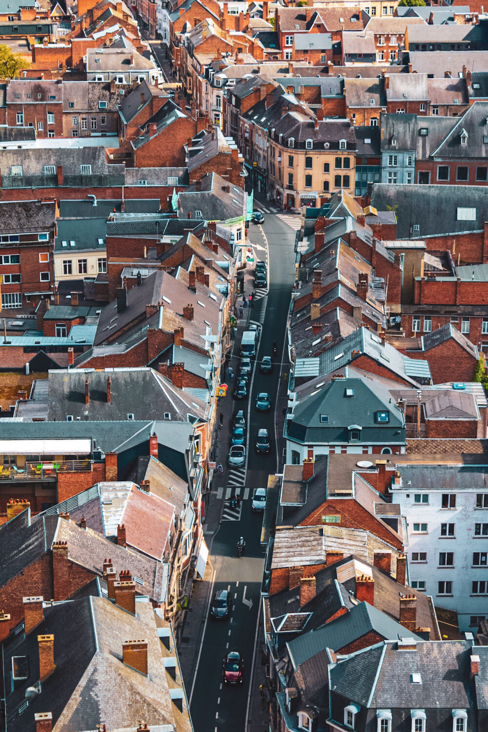 Verkeer in Dinant, België