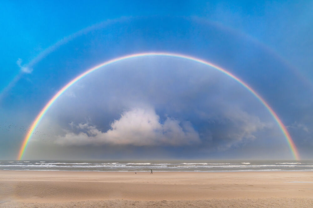 Dubbele regenboog, Noordwijk