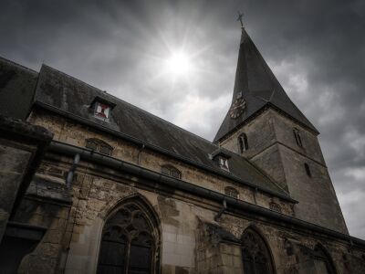 Gotische kerk in Zuid-Limburg.