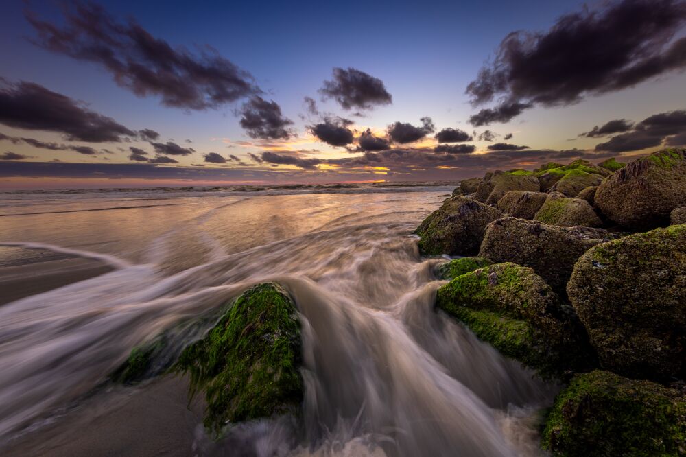 Een sfeervolle zonsondergang op Texel