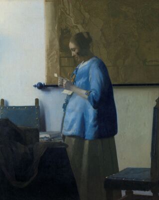 Brieflezende vrouw van Johannes Vermeer uit 1663.jpg
