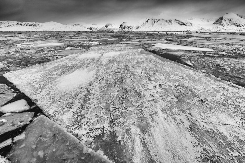 Ice landscape on Svalbard