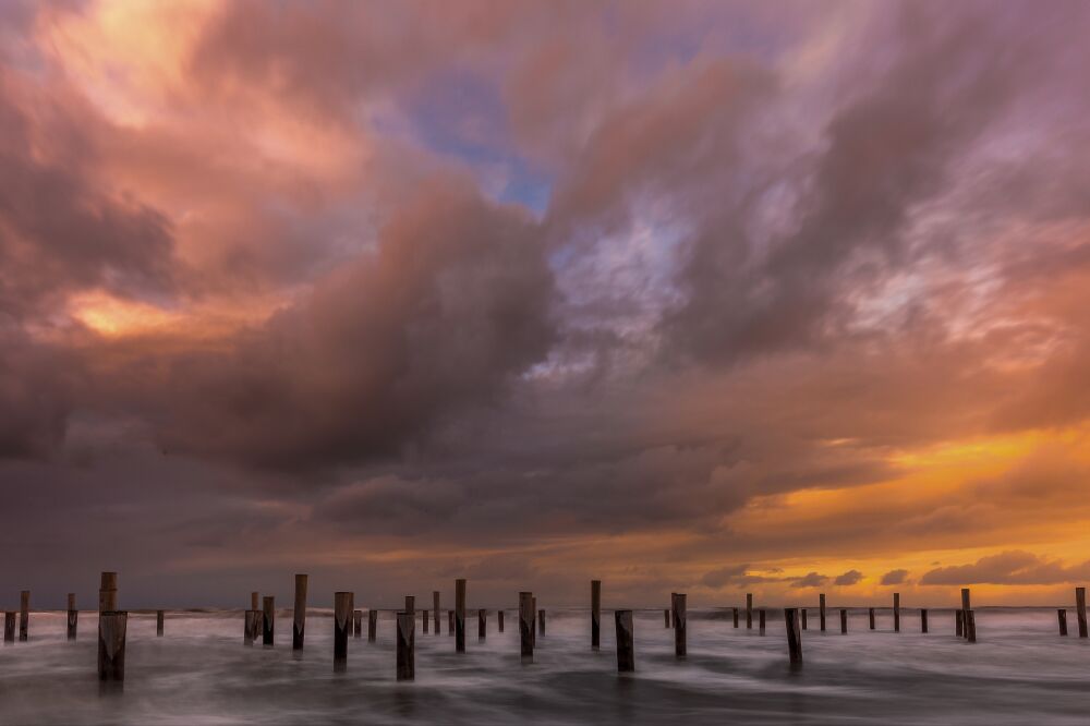 Zonsondergang in Petten aan zee