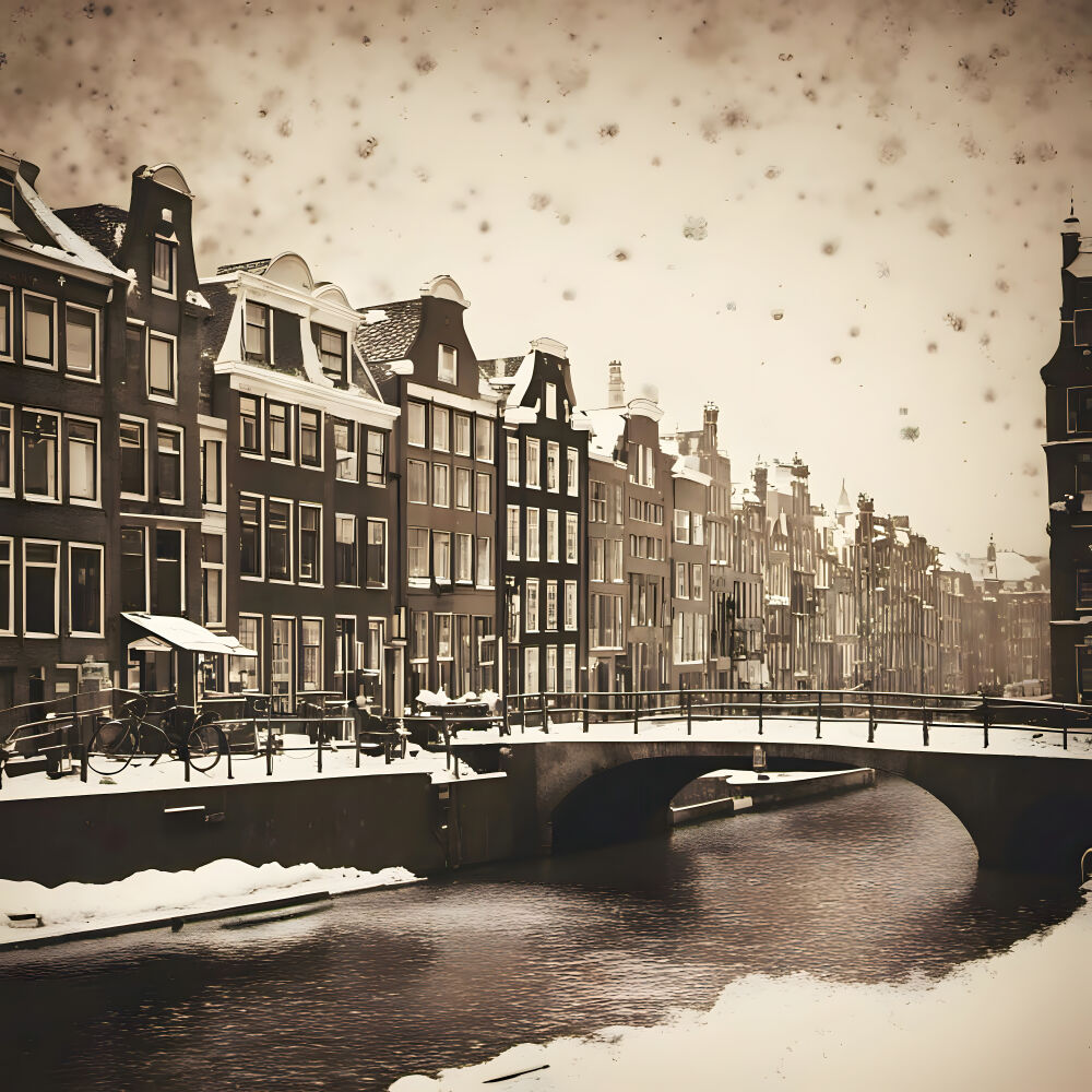 Winter op de gracht