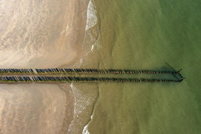 Drone foto Dishoek, zeeland