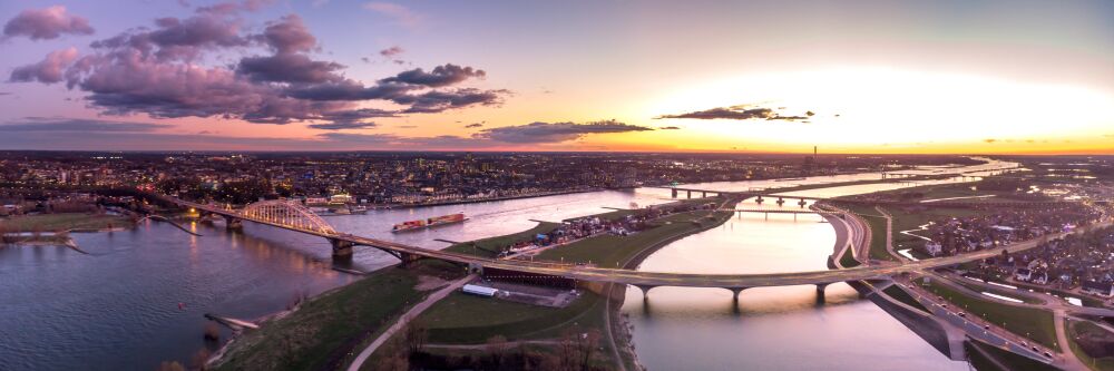 Panorama van Nijmegen