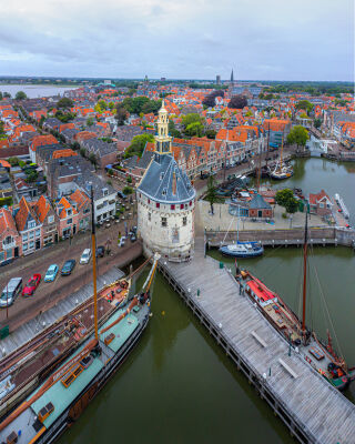 Hoorn, Nederland, from above