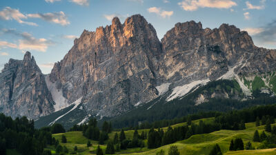 Sunset in the dolomites 