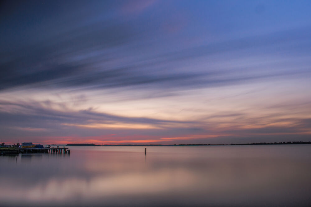 Zonsondergang bij het Veluwemeer