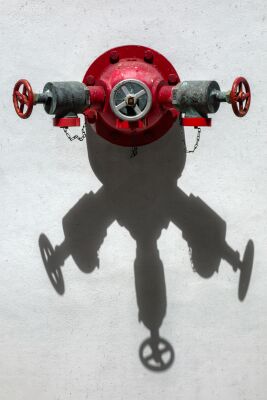 Shadowed Fire Hydrant