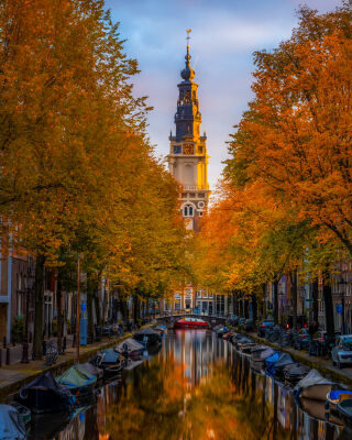 Autumn in Amsterdam City