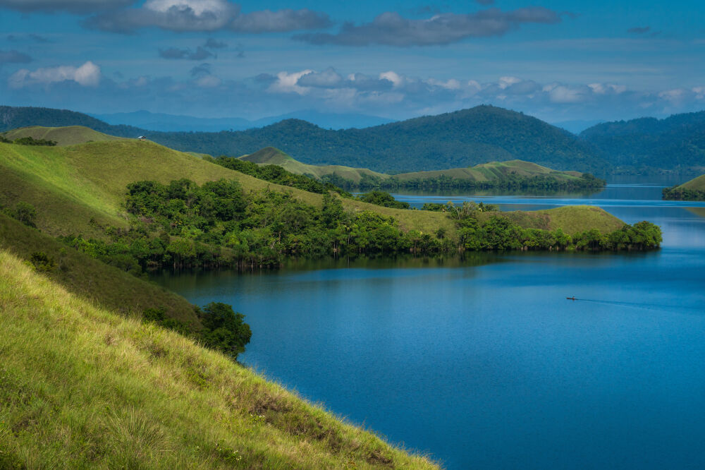 Lake Sentani in Jayapura, Papua