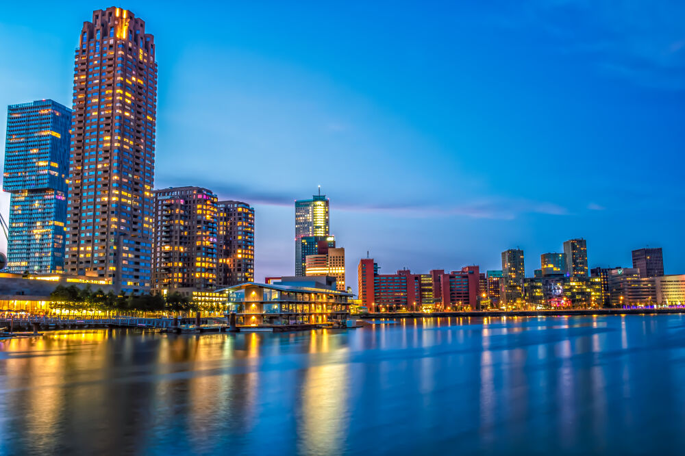 Hoge Gebouwen Rijnhaven Rotterdam